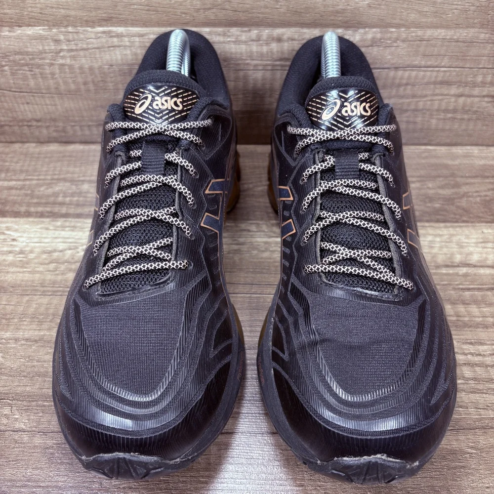 Asics Gel-Quantum 360 7 Black Gold Womens US Size 10.5 1202A339 Running Shoes